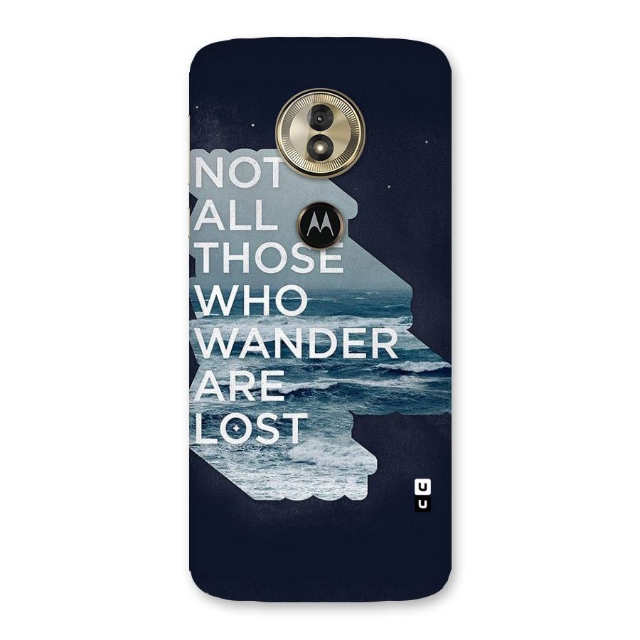 Not Lost Back Case for Moto G6 Play