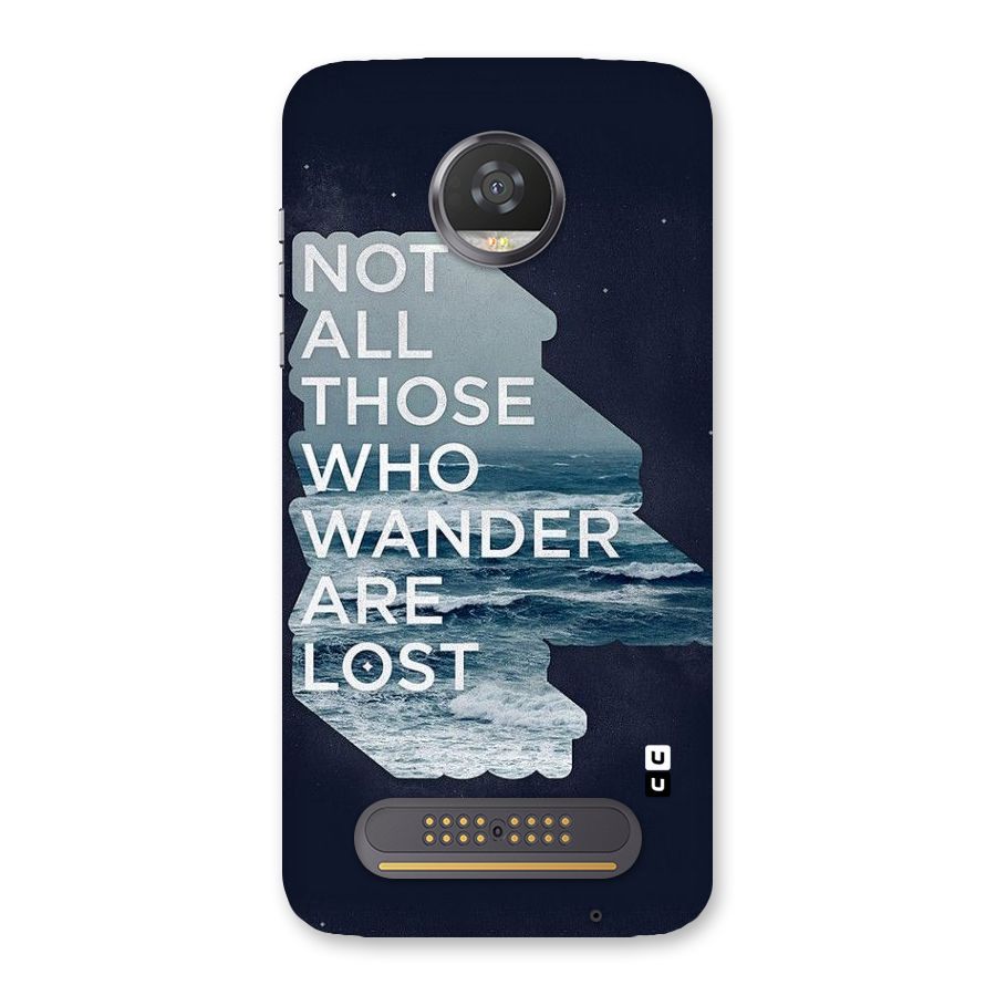 Not Lost Back Case for Moto Z2 Play