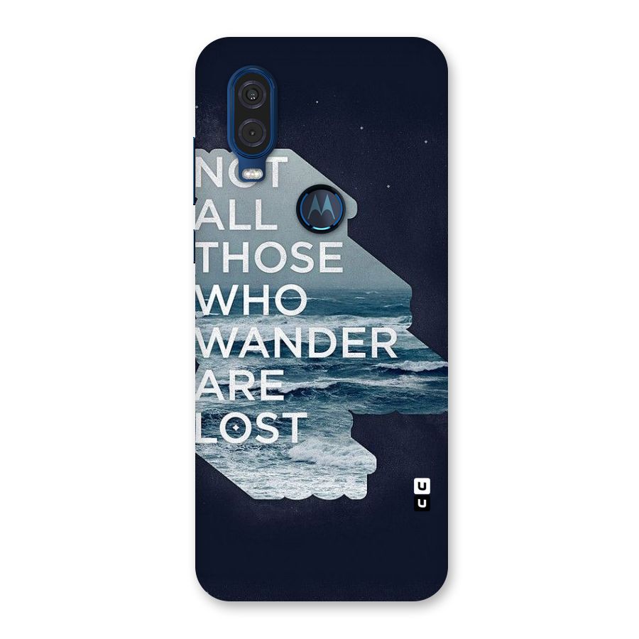 Not Lost Back Case for Motorola One Vision