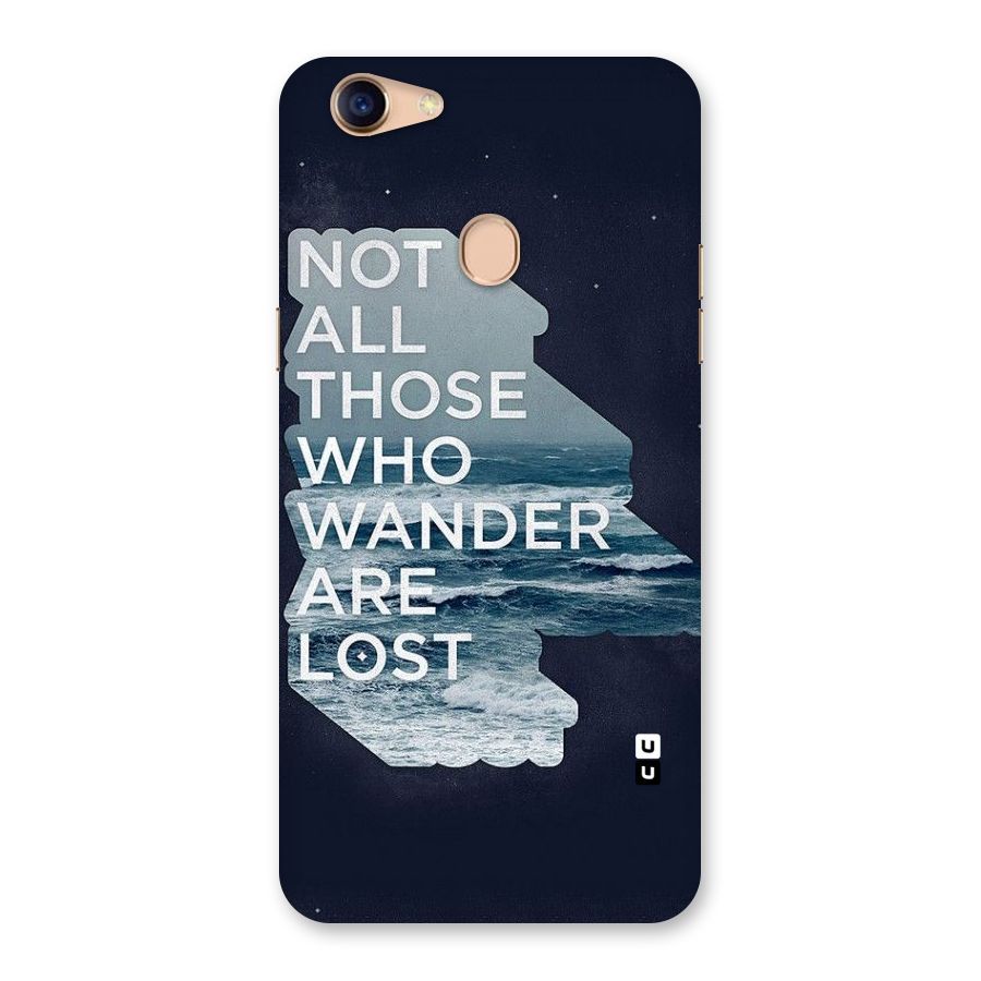 Not Lost Back Case for Oppo F5 Youth