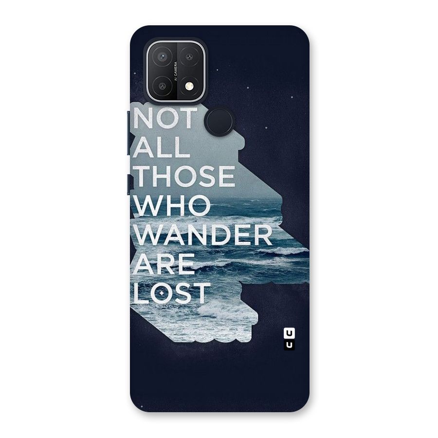 Not Lost Back Case for Oppo A15