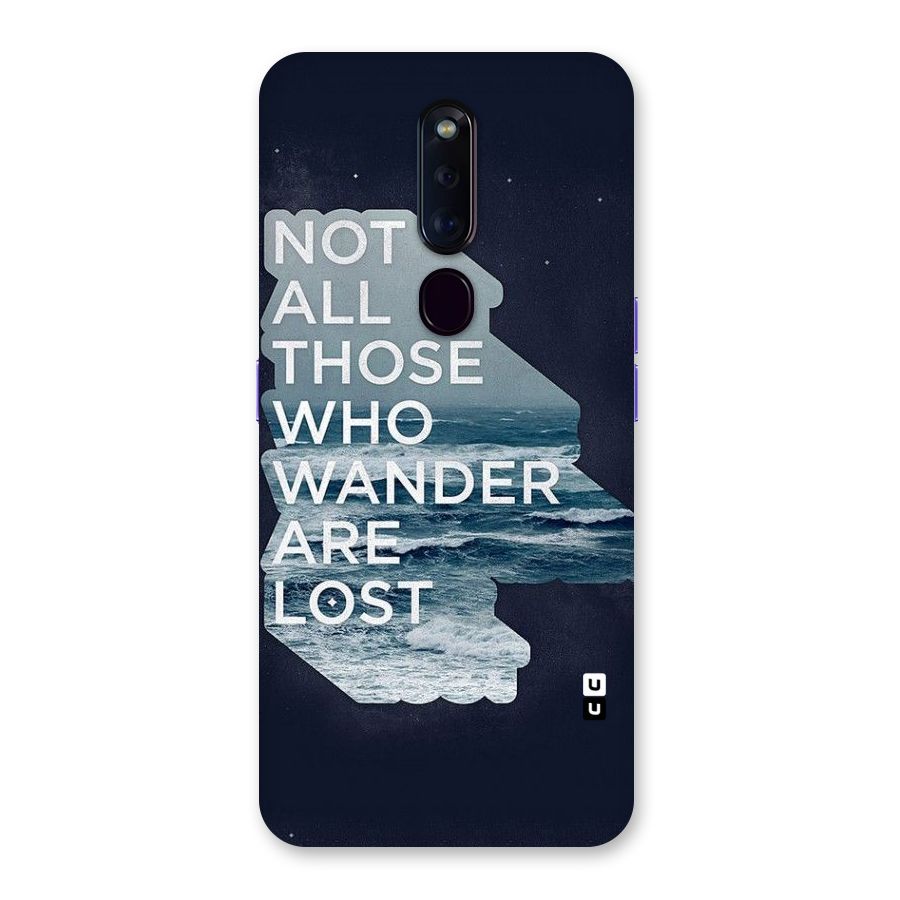 Not Lost Back Case for Oppo F11 Pro