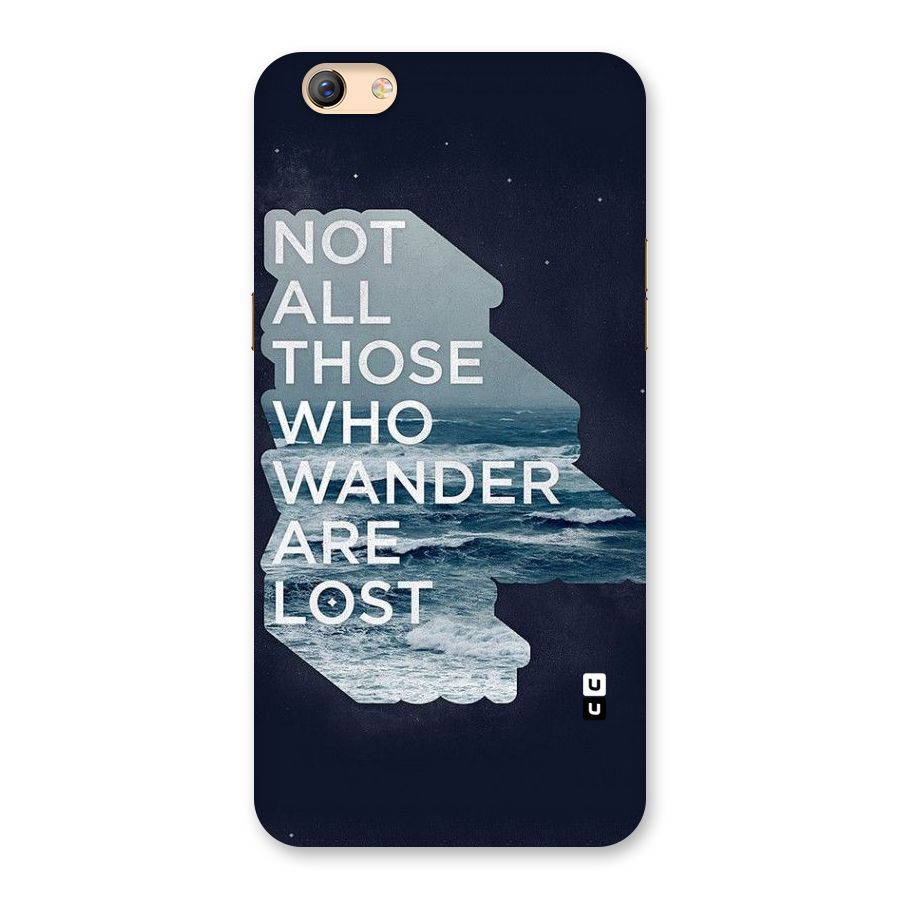 Not Lost Back Case for Oppo F3 Plus