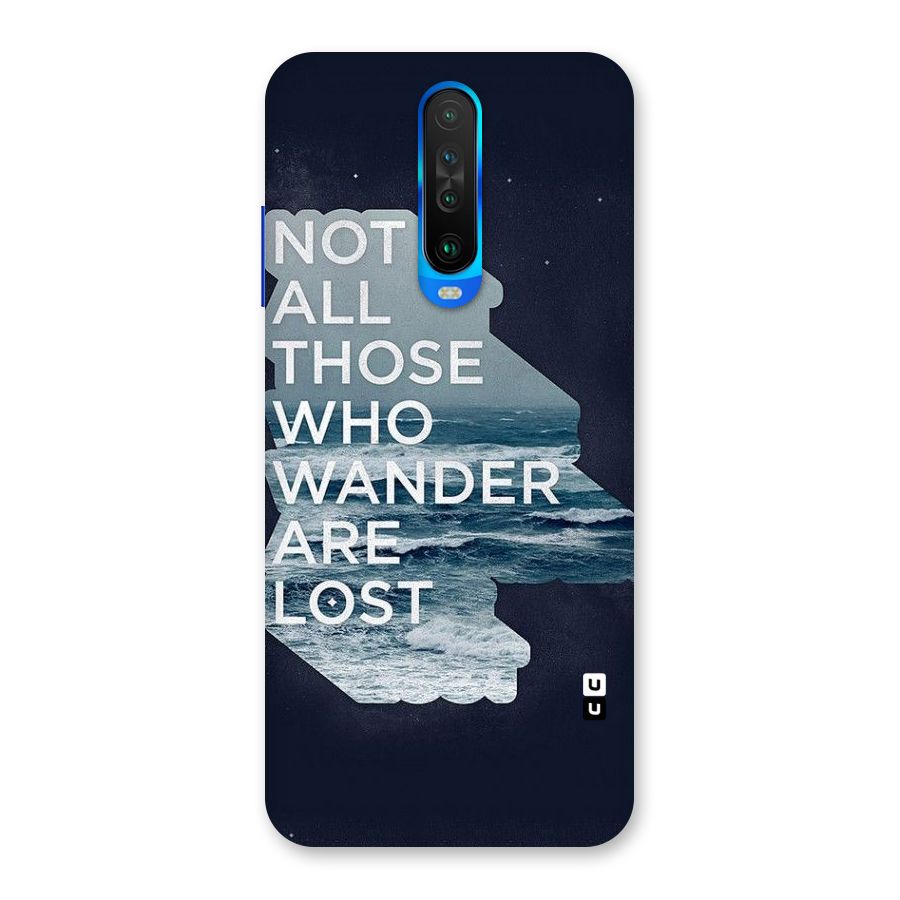 Not Lost Back Case for Poco X2