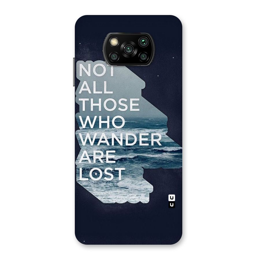 Not Lost Back Case for Poco X3