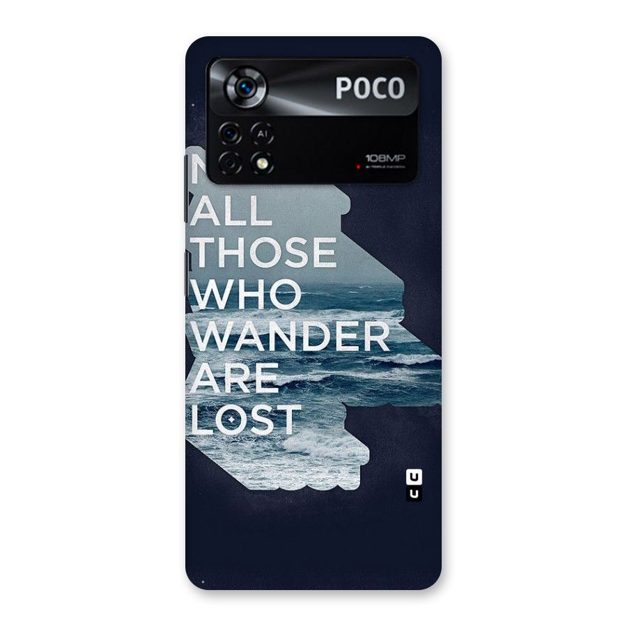 Not Lost Back Case for Poco X4 Pro 5G