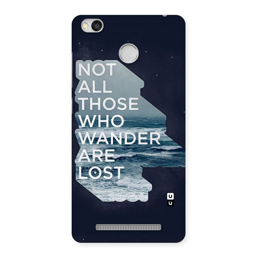 Not Lost Back Case for Redmi 3S Prime