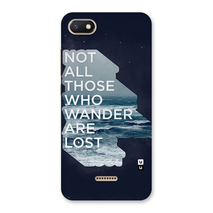 Not Lost Back Case for Redmi 6A