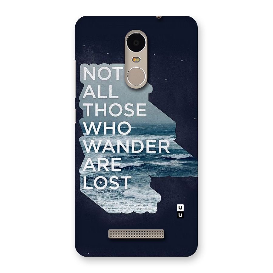 Not Lost Back Case for Xiaomi Redmi Note 3
