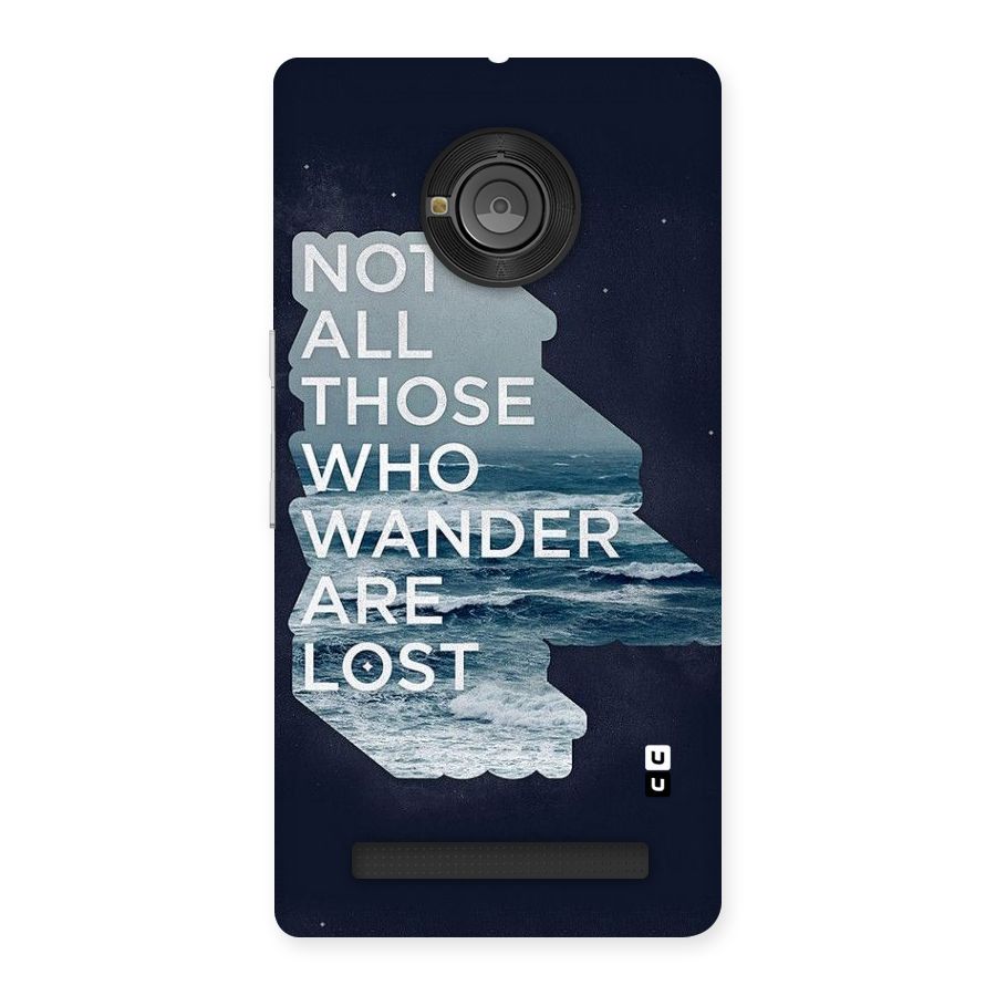 Not Lost Back Case for Yu Yunique