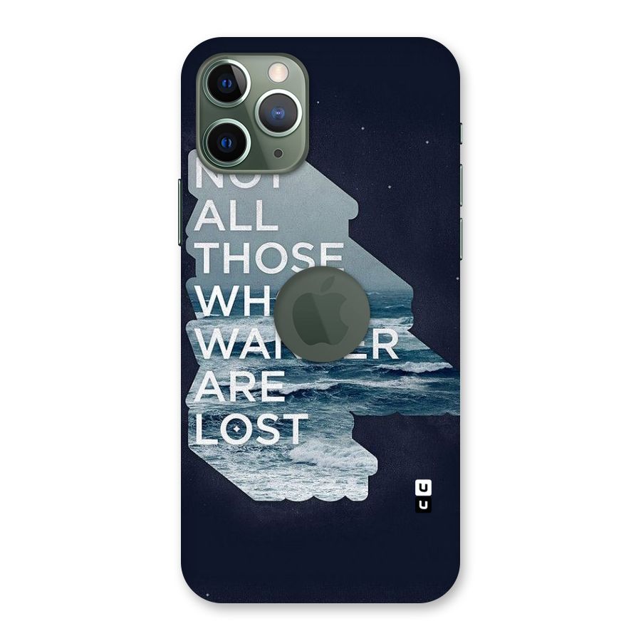 Not Lost Back Case for iPhone 11 Pro Logo  Cut