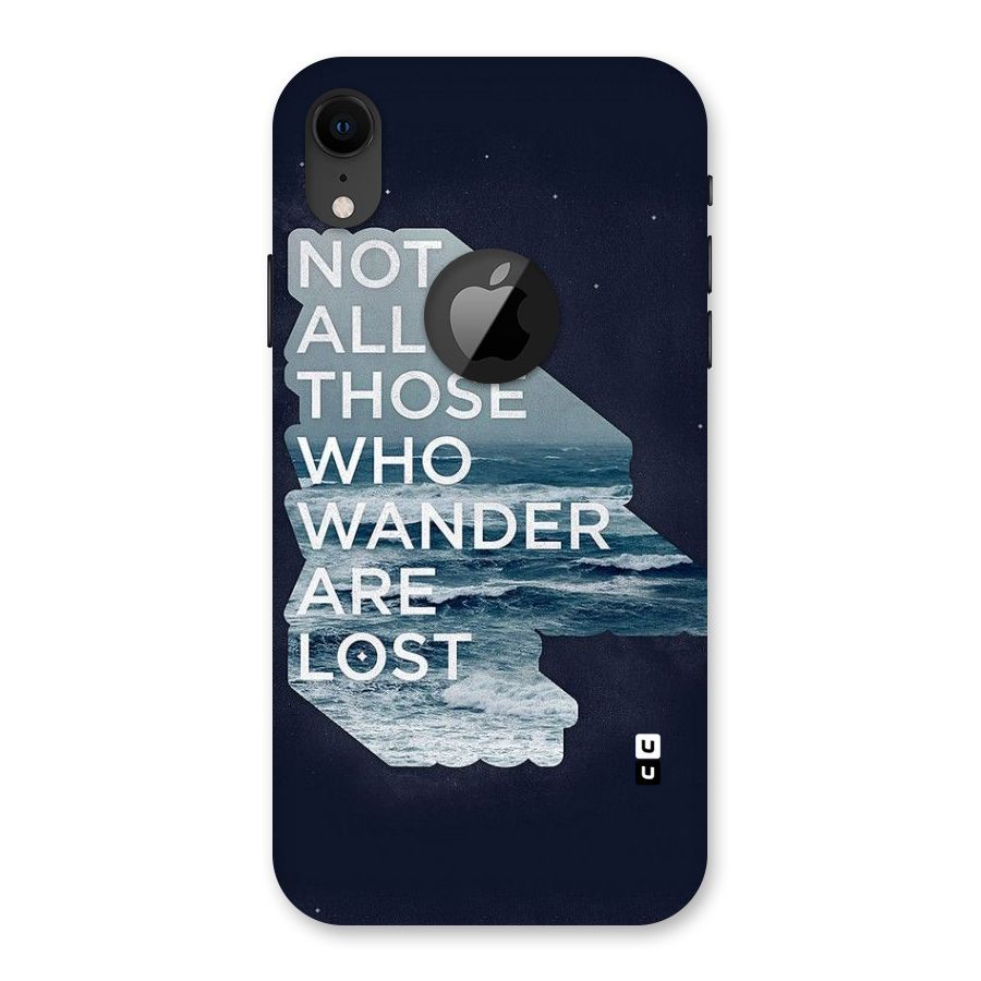 Not Lost Back Case for iPhone XR Logo Cut