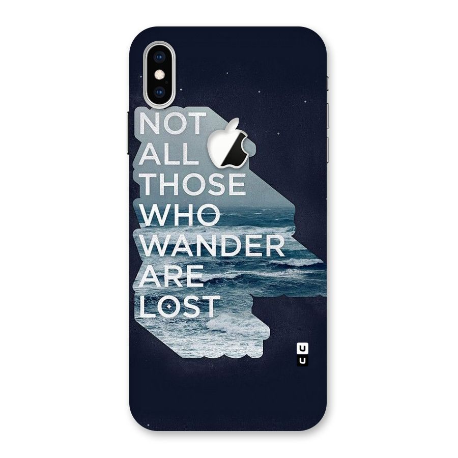Not Lost Back Case for iPhone XS Max Apple Cut