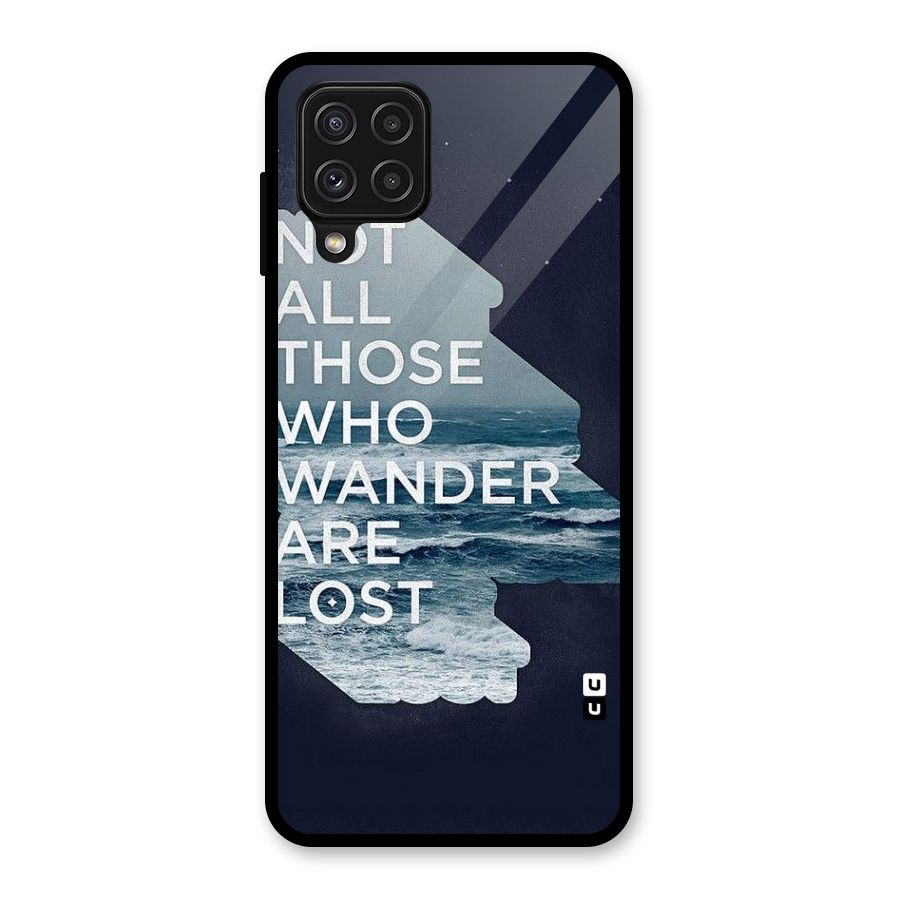 Not Lost Glass Back Case for Galaxy A22 4G