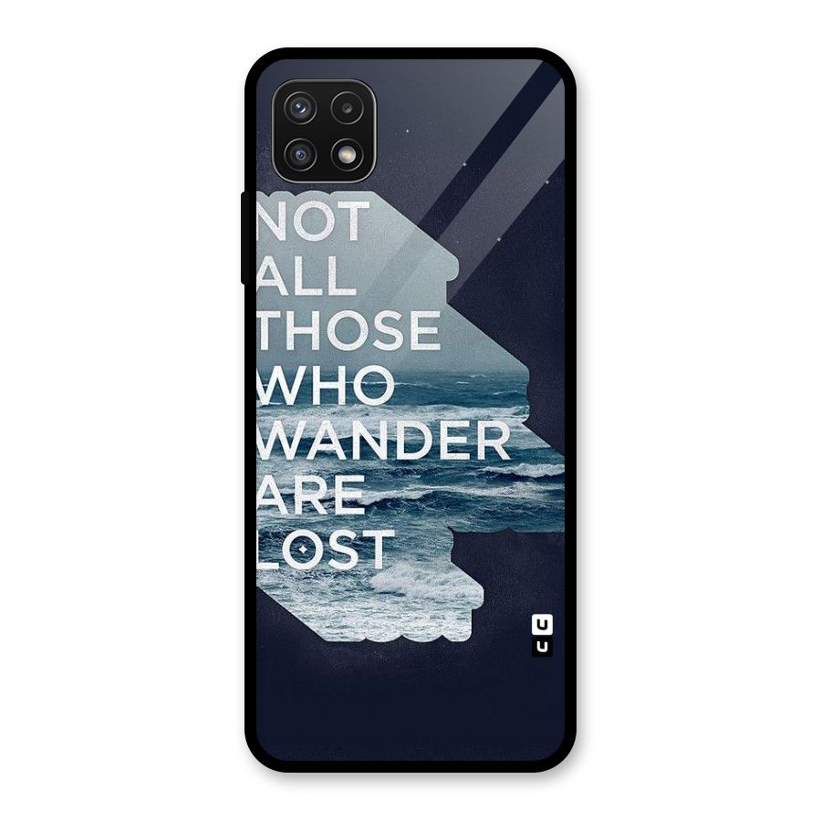 Not Lost Glass Back Case for Galaxy A22 5G