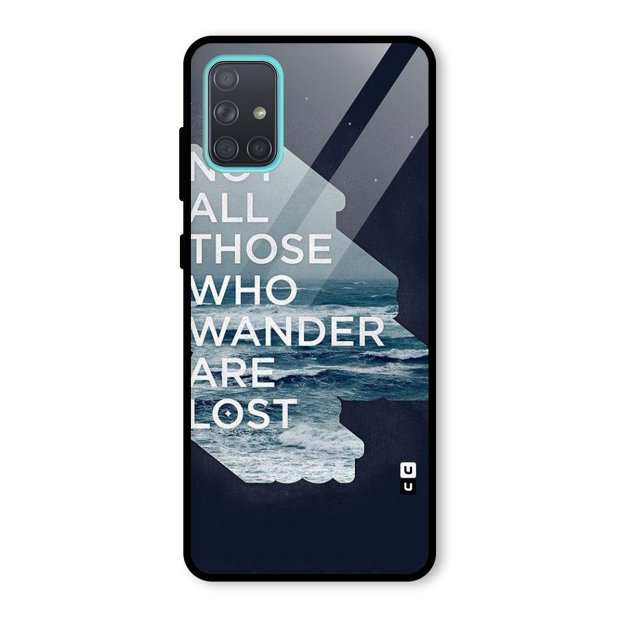 Not Lost Glass Back Case for Galaxy A71