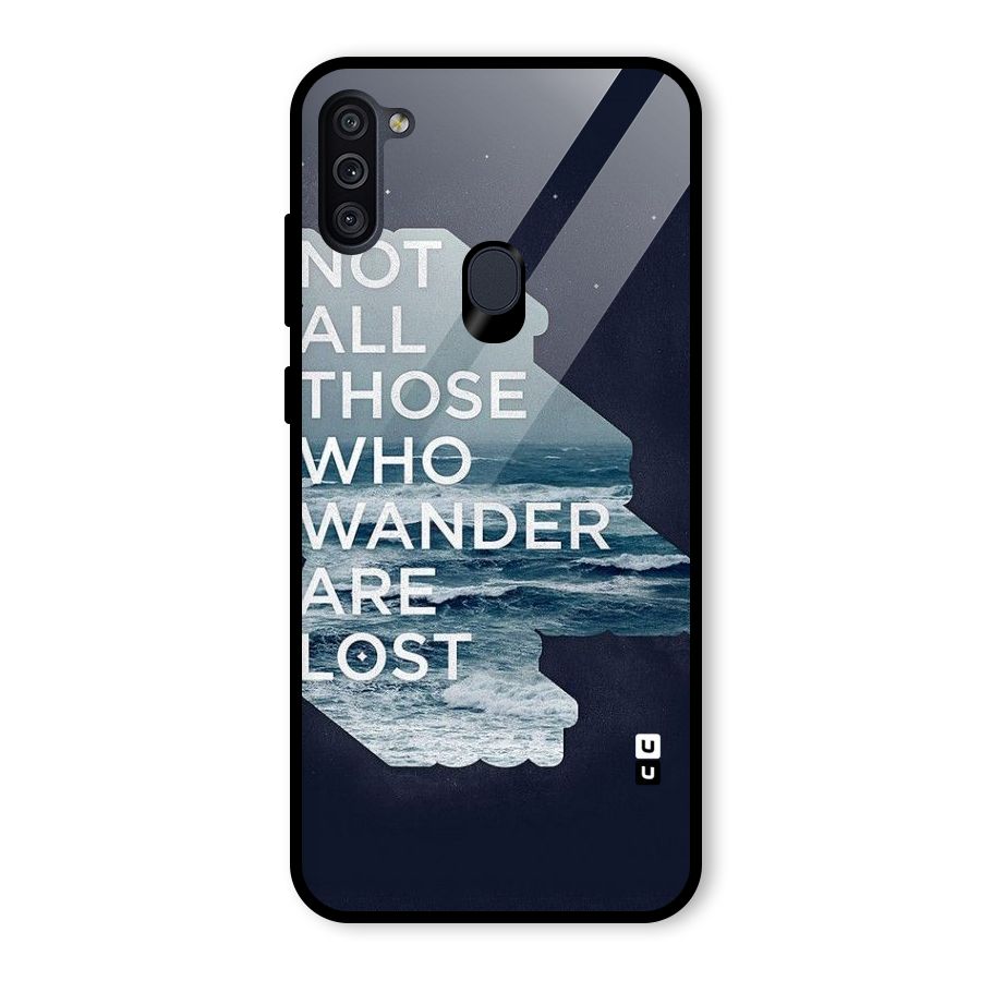 Not Lost Glass Back Case for Galaxy M11