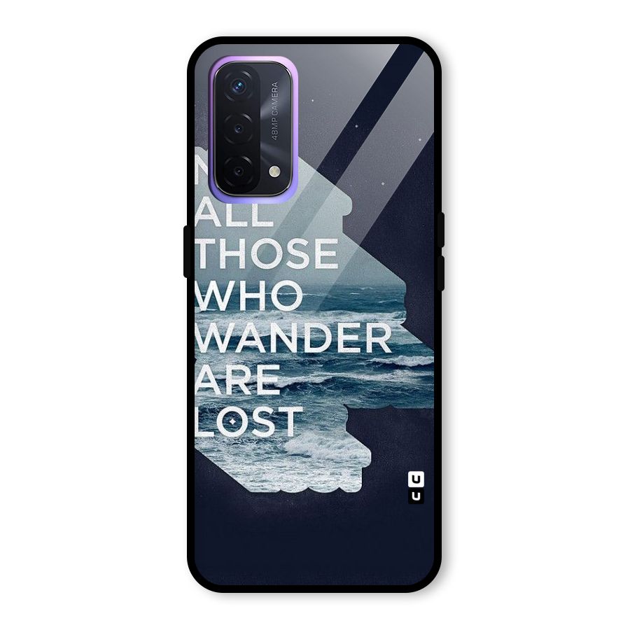 Not Lost Glass Back Case for Oppo A74 5G