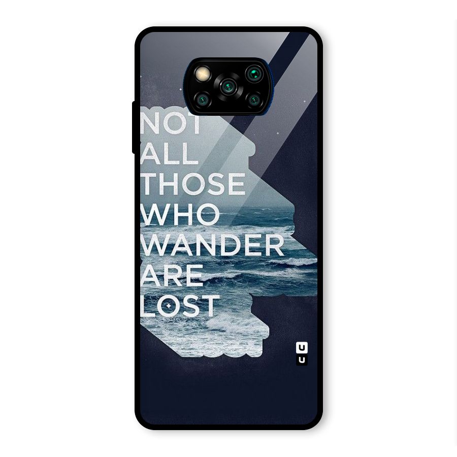 Not Lost Glass Back Case for Poco X3 Pro