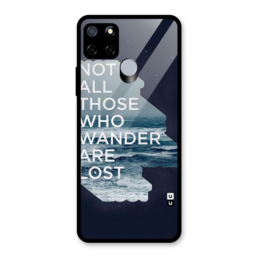 Not Lost Glass Back Case for Realme C15