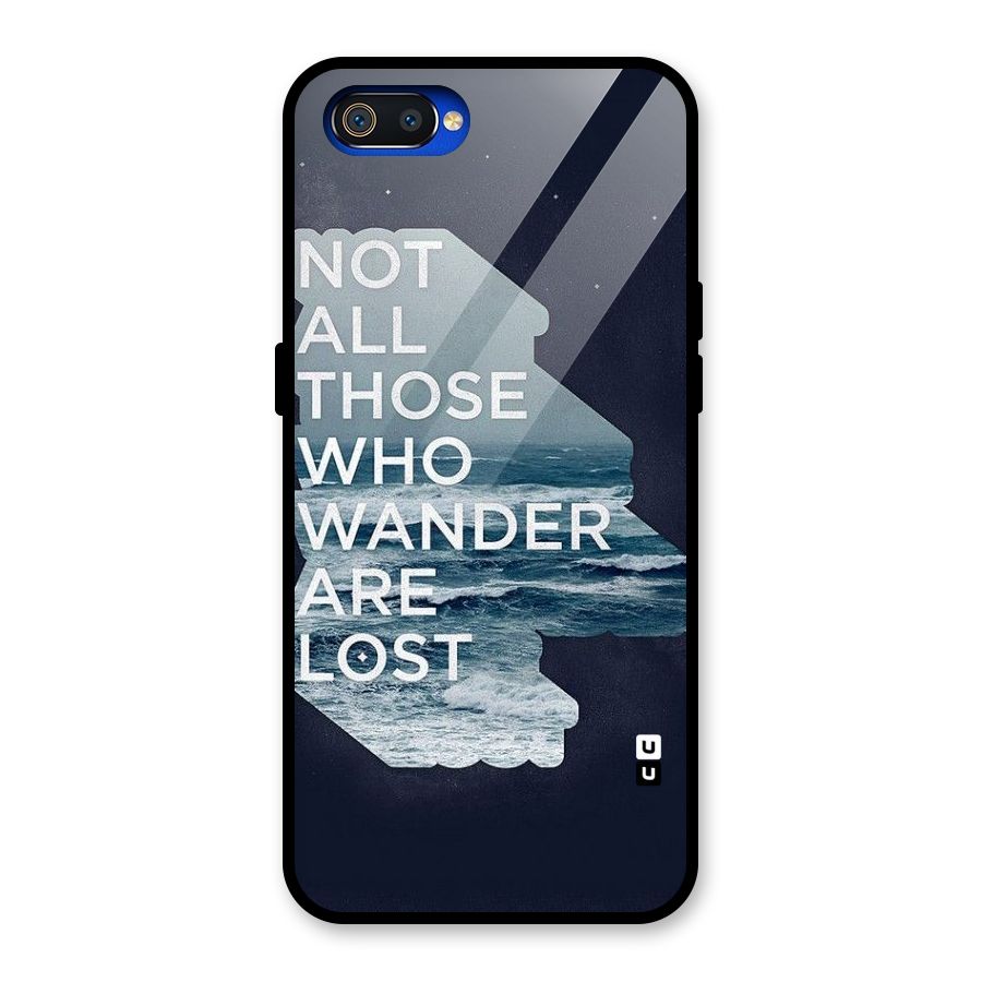 Not Lost Glass Back Case for Realme C2