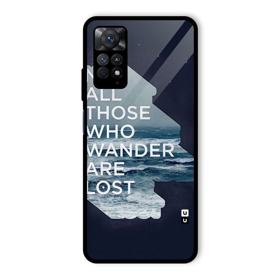 Not Lost Glass Back Case for Redmi Note 11 Pro