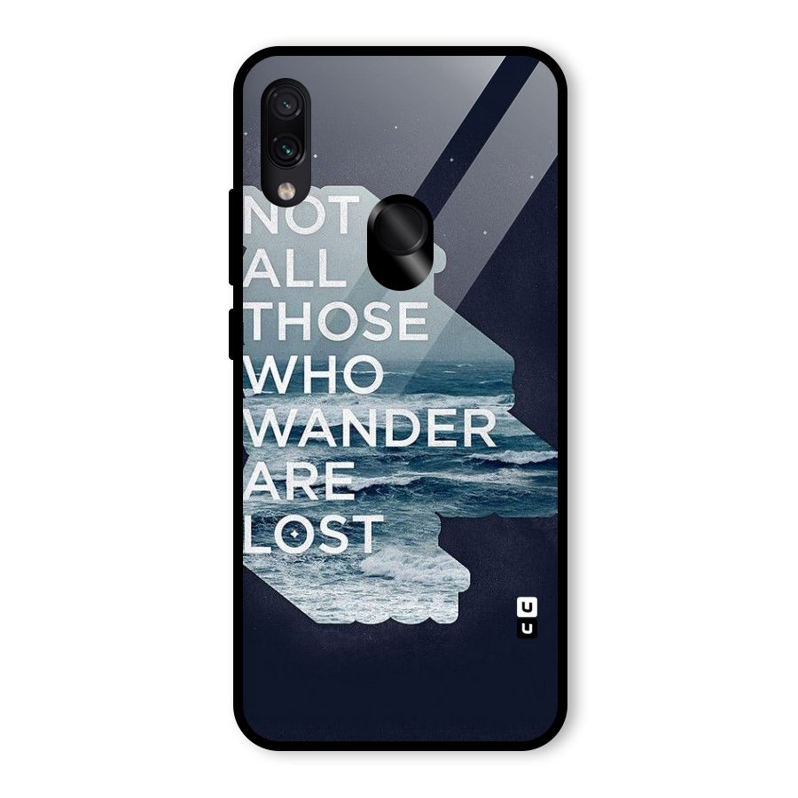 Not Lost Glass Back Case for Redmi Note 7 Pro
