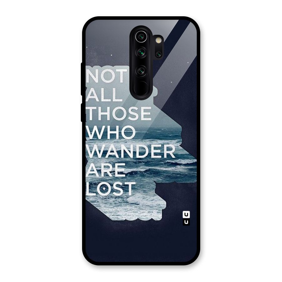 Not Lost Glass Back Case for Redmi Note 8 Pro