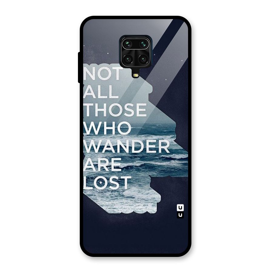 Not Lost Glass Back Case for Redmi Note 9 Pro