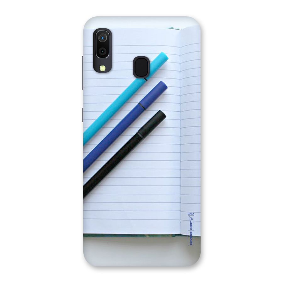 Notebook And Pens Back Case for Galaxy M10s