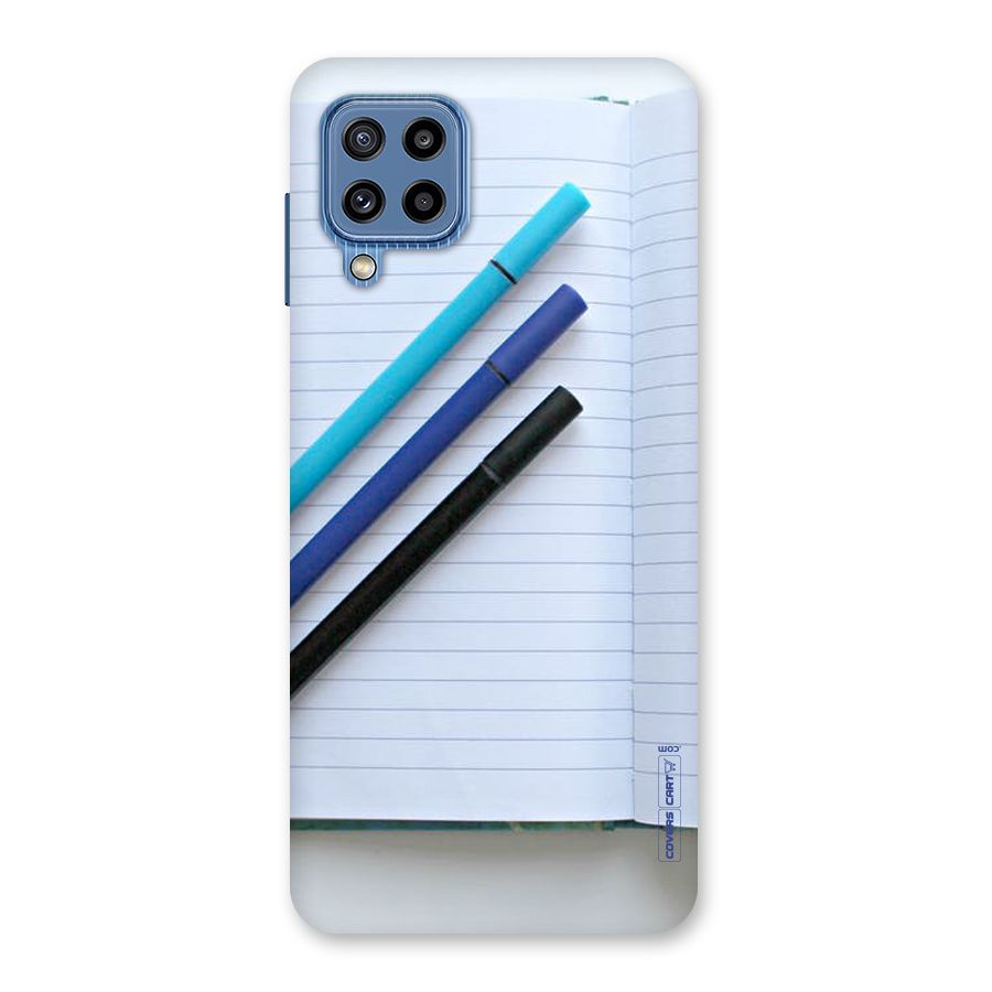 Notebook And Pens Back Case for Galaxy M32