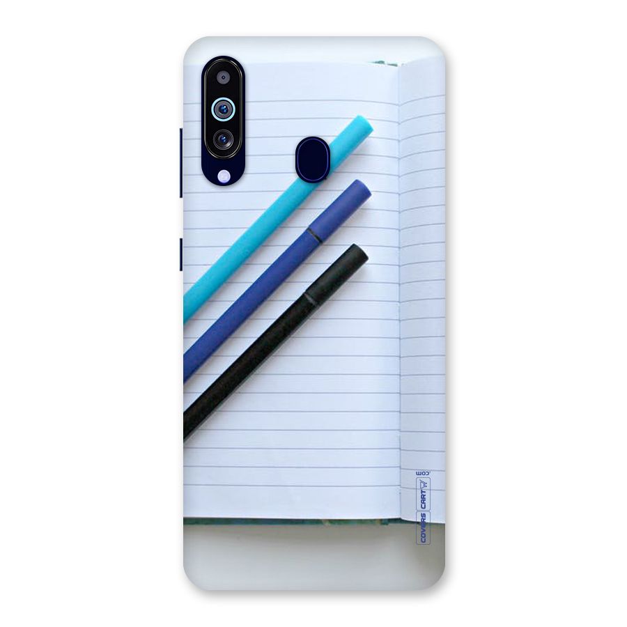 Notebook And Pens Back Case for Galaxy M40