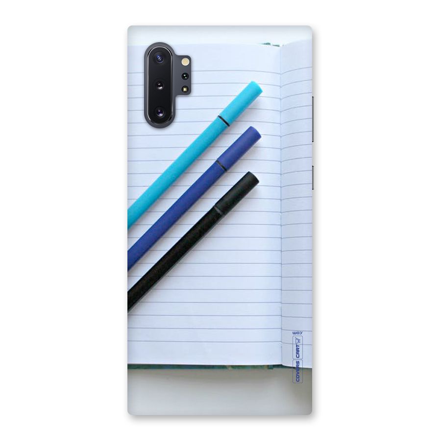 Notebook And Pens Back Case for Galaxy Note 10 Plus