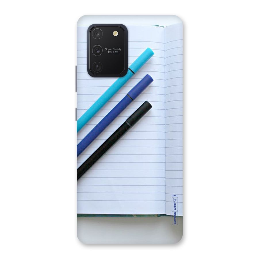 Notebook And Pens Back Case for Galaxy S10 Lite