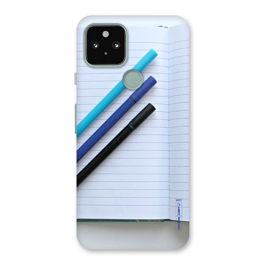 Notebook And Pens Back Case for Google Pixel 5