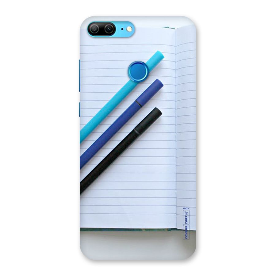 Notebook And Pens Back Case for Honor 9 Lite
