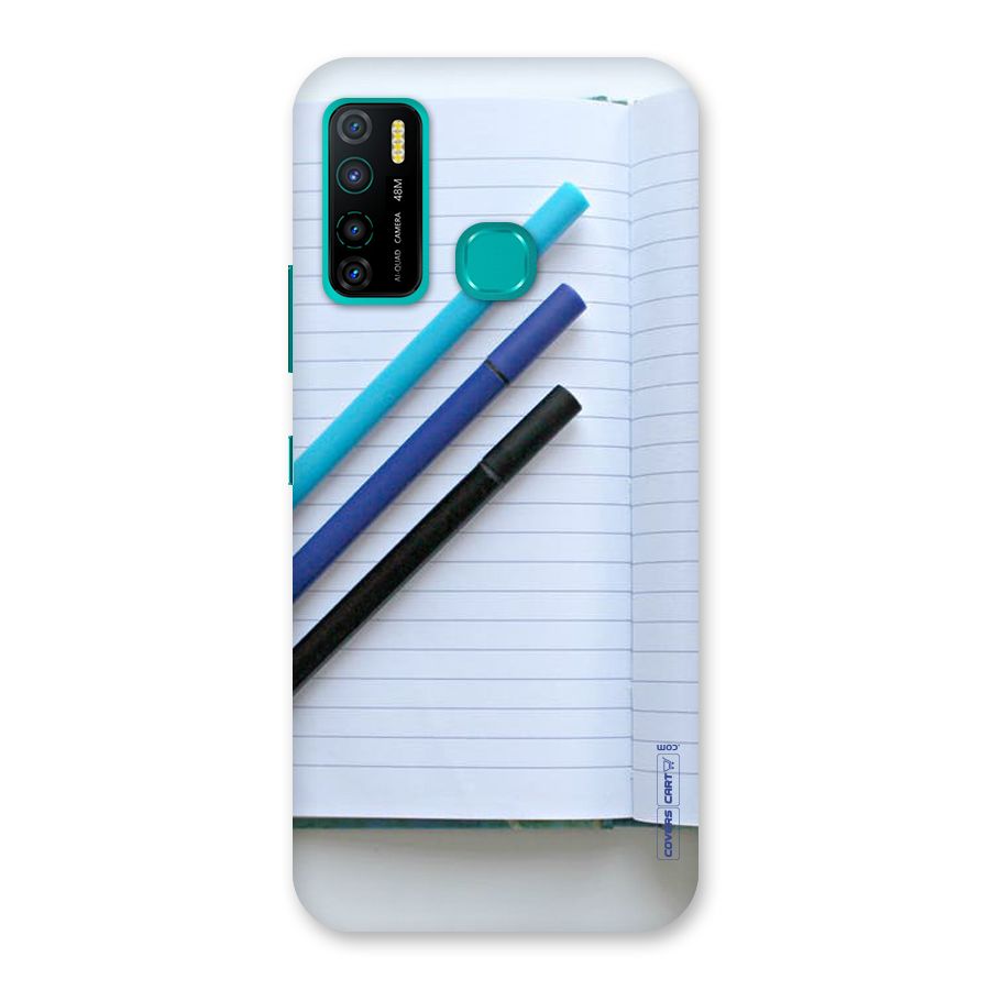 Notebook And Pens Back Case for Infinix Hot 9 Pro