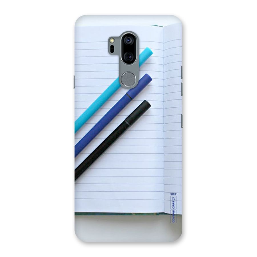 Notebook And Pens Back Case for LG G7