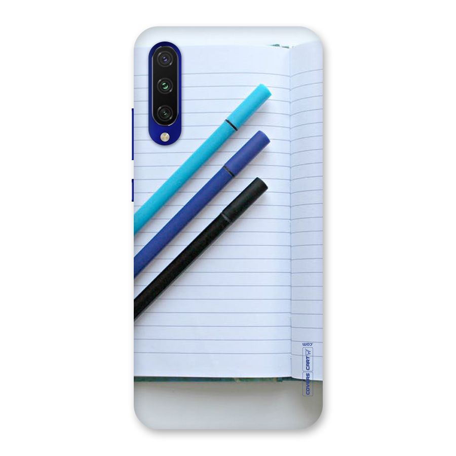 Notebook And Pens Back Case for Mi A3