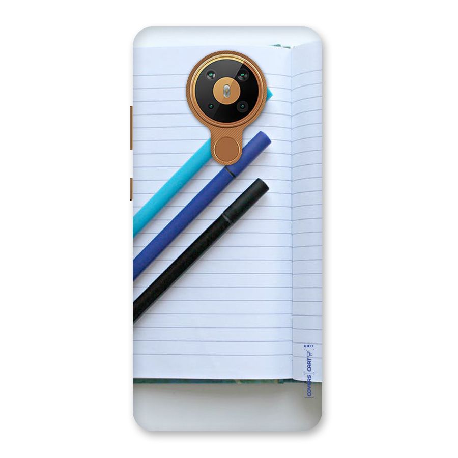 Notebook And Pens Back Case for Nokia 5.3