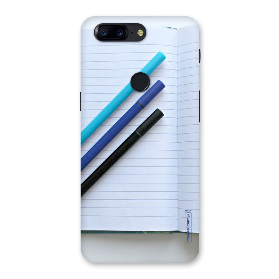 Notebook And Pens Back Case for OnePlus 5T