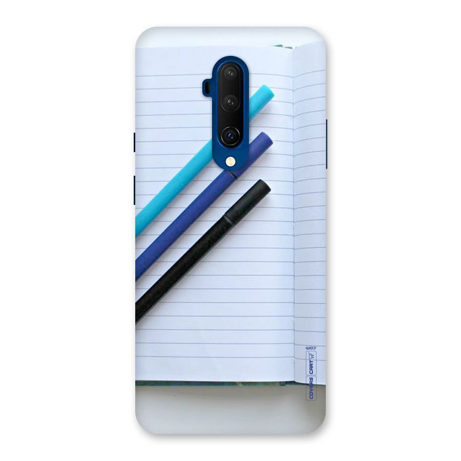 Notebook And Pens Back Case for OnePlus 7T Pro