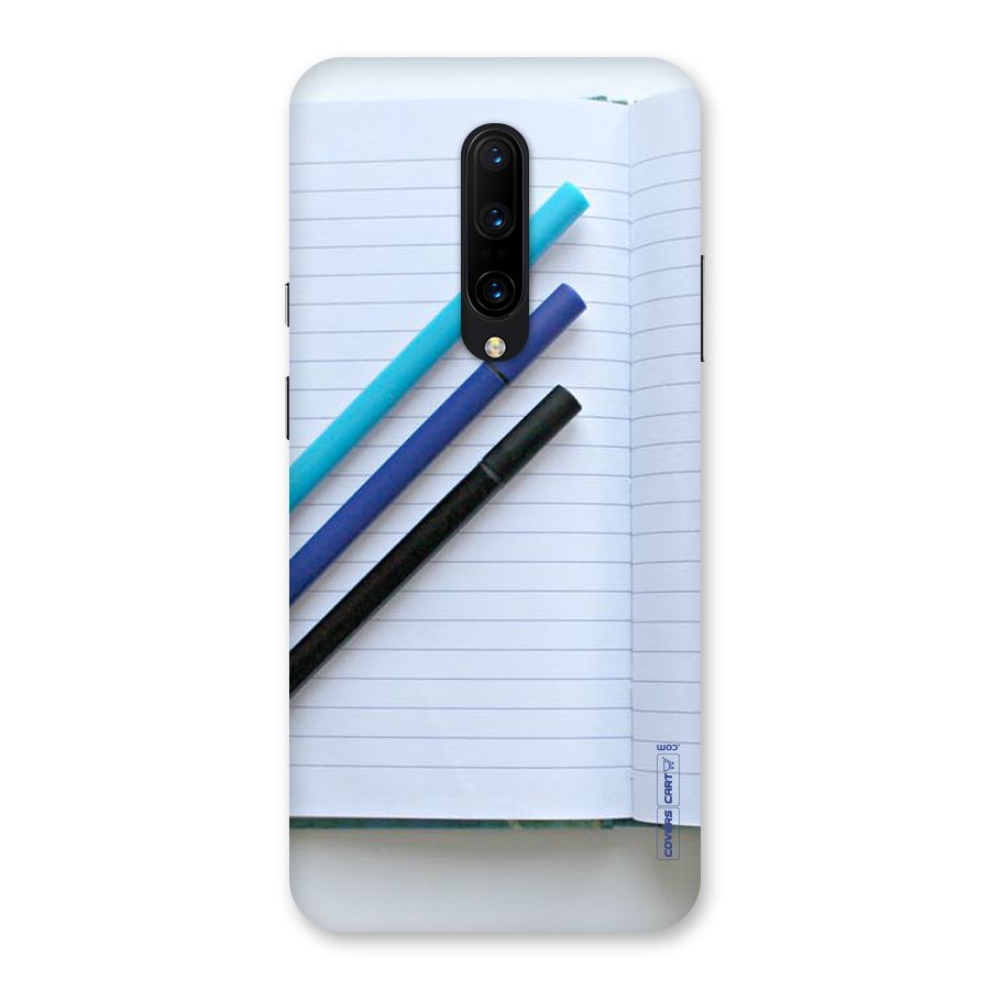 Notebook And Pens Back Case for OnePlus 7 Pro