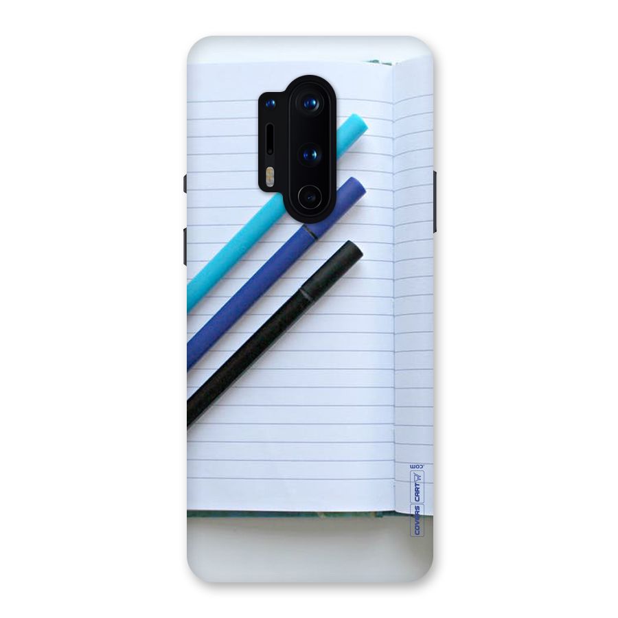 Notebook And Pens Back Case for OnePlus 8 Pro