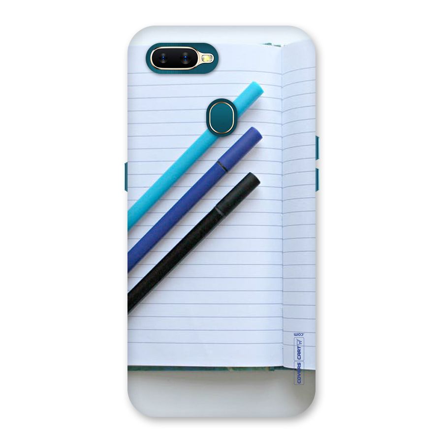 Notebook And Pens Back Case for Oppo A11k