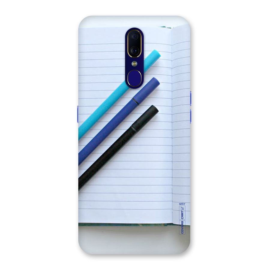 Notebook And Pens Back Case for Oppo A9