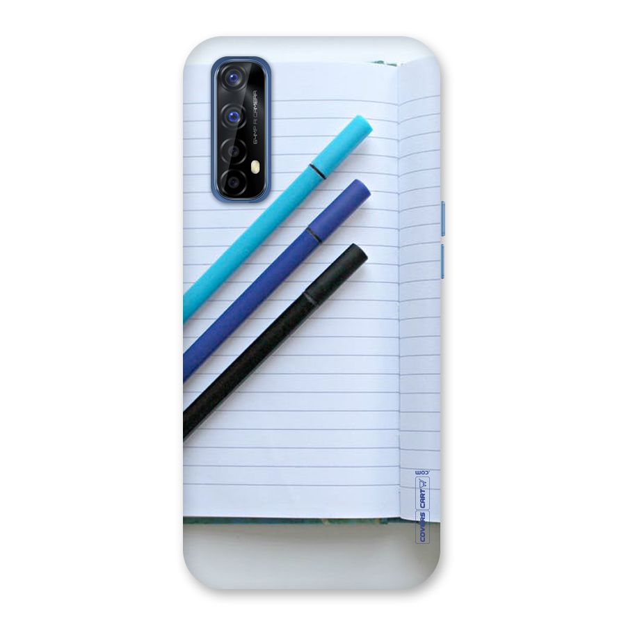 Notebook And Pens Back Case for Realme Narzo 20 Pro