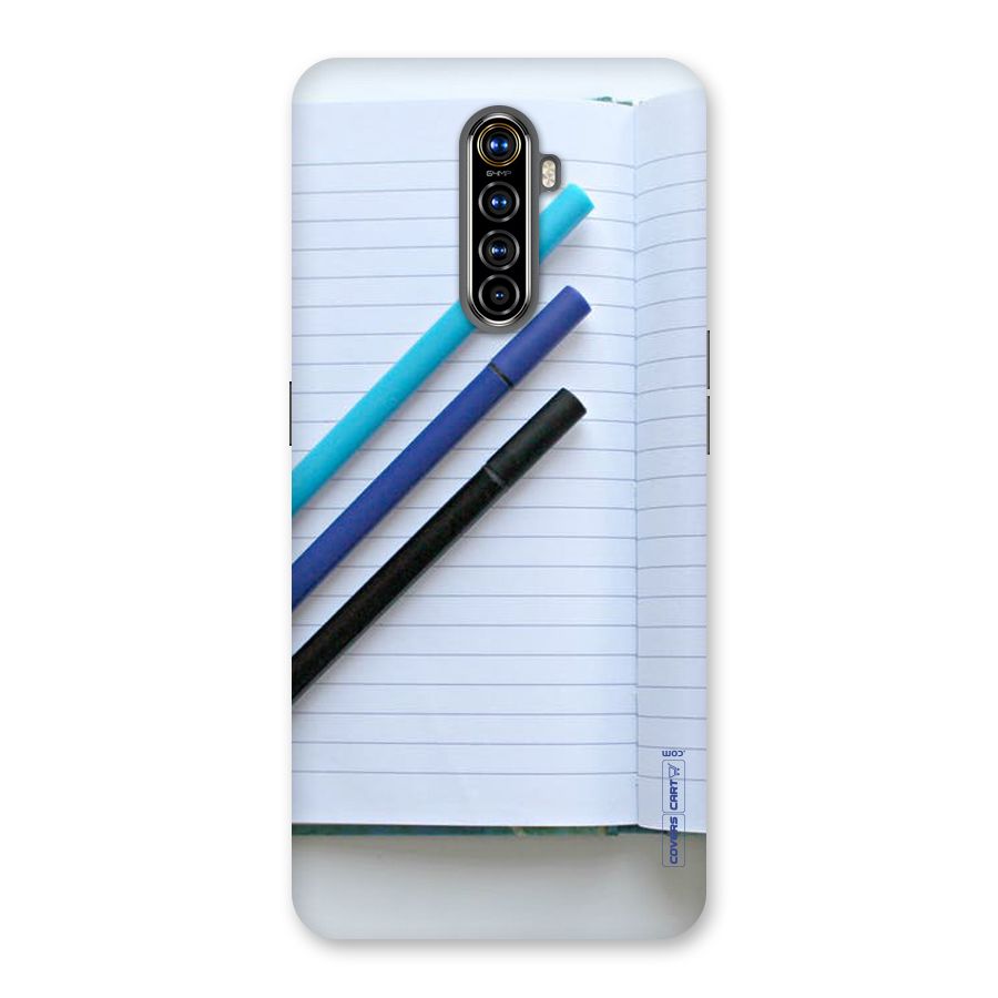 Notebook And Pens Back Case for Realme X2 Pro