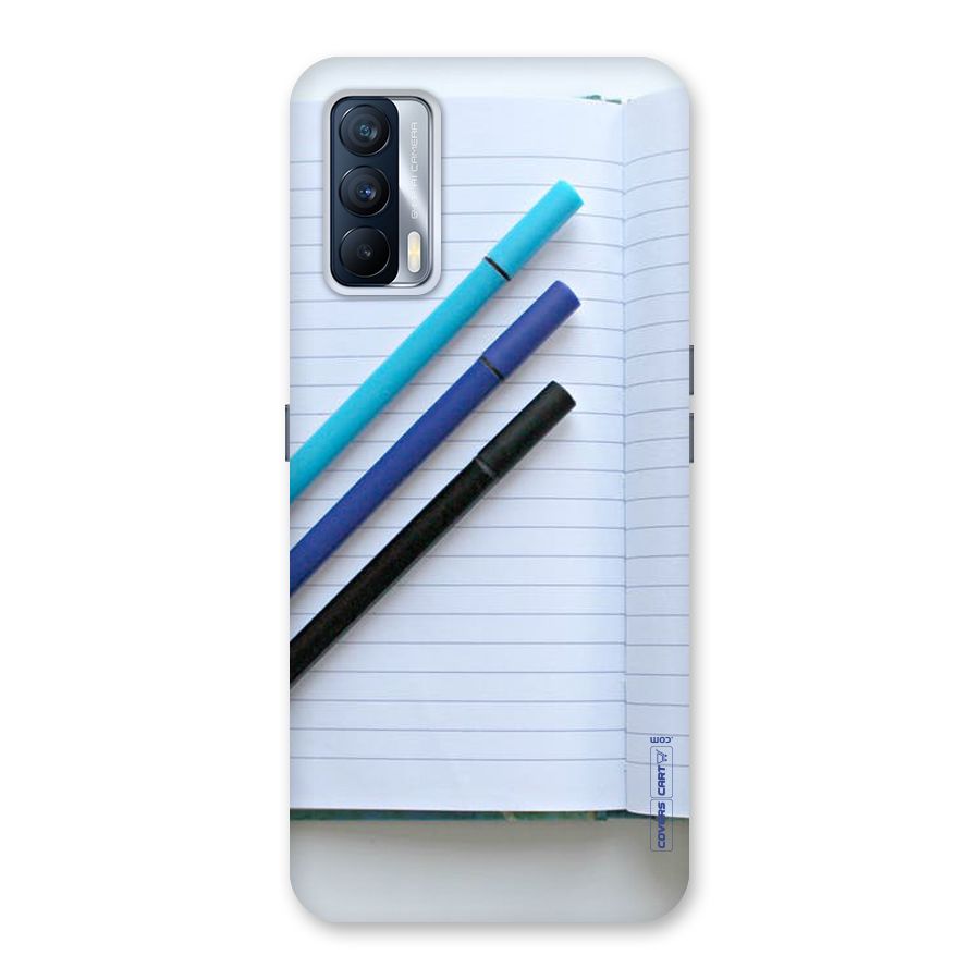 Notebook And Pens Back Case for Realme X7