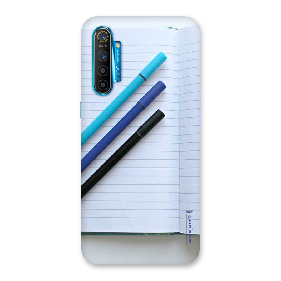 Notebook And Pens Back Case for Realme XT